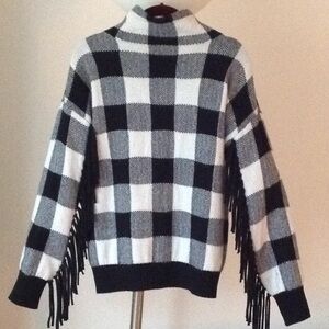 🐾❤️🐾 Ralph Lauren' - Buffalo Plaid Fringed Top